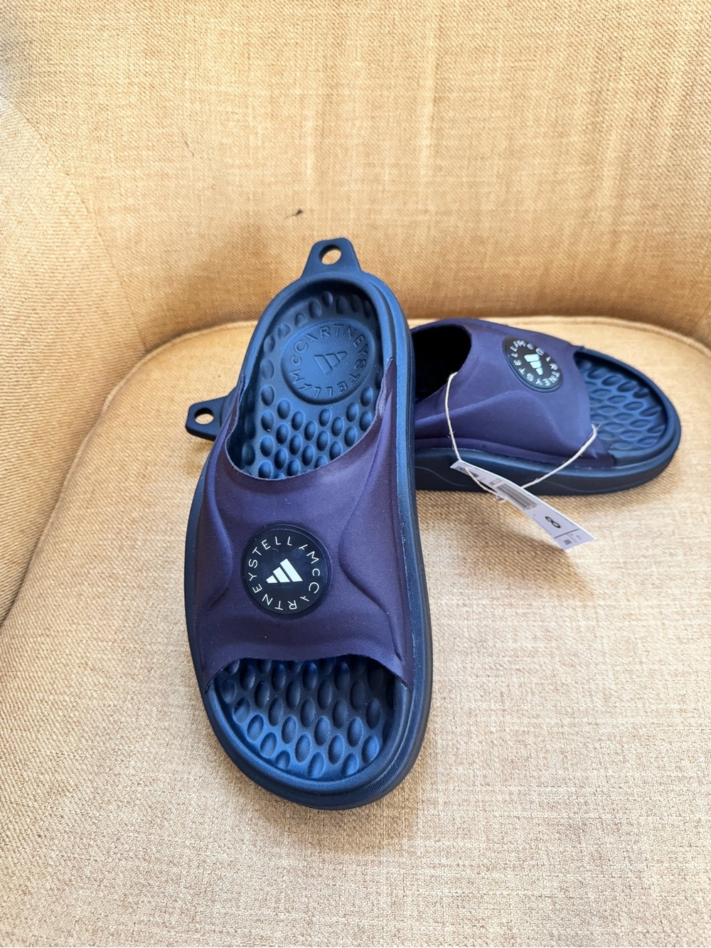 Adidas by Stella McCartney aSMC Black Slides Women’s Size 8 NWT